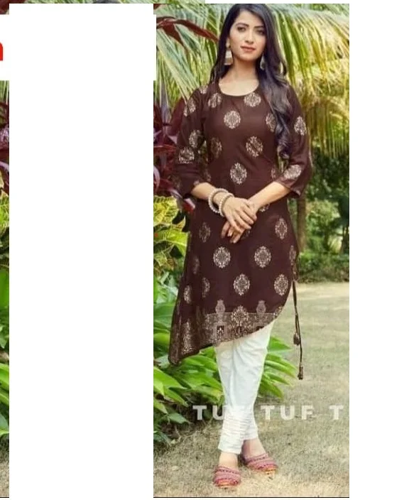 Beautiful Cotton-Mul kurti with fine dori embroidery. | Long kurti designs,  Designs for dresses, Kurti neck designs
