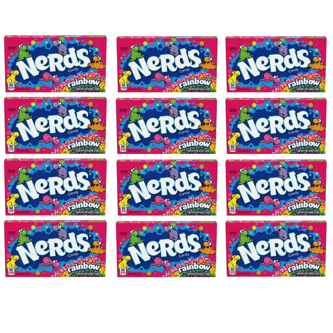 Nerd Rainbow Candy Theater Box (pack Of 12) - Buy Nerd Hard Candy Ball ...