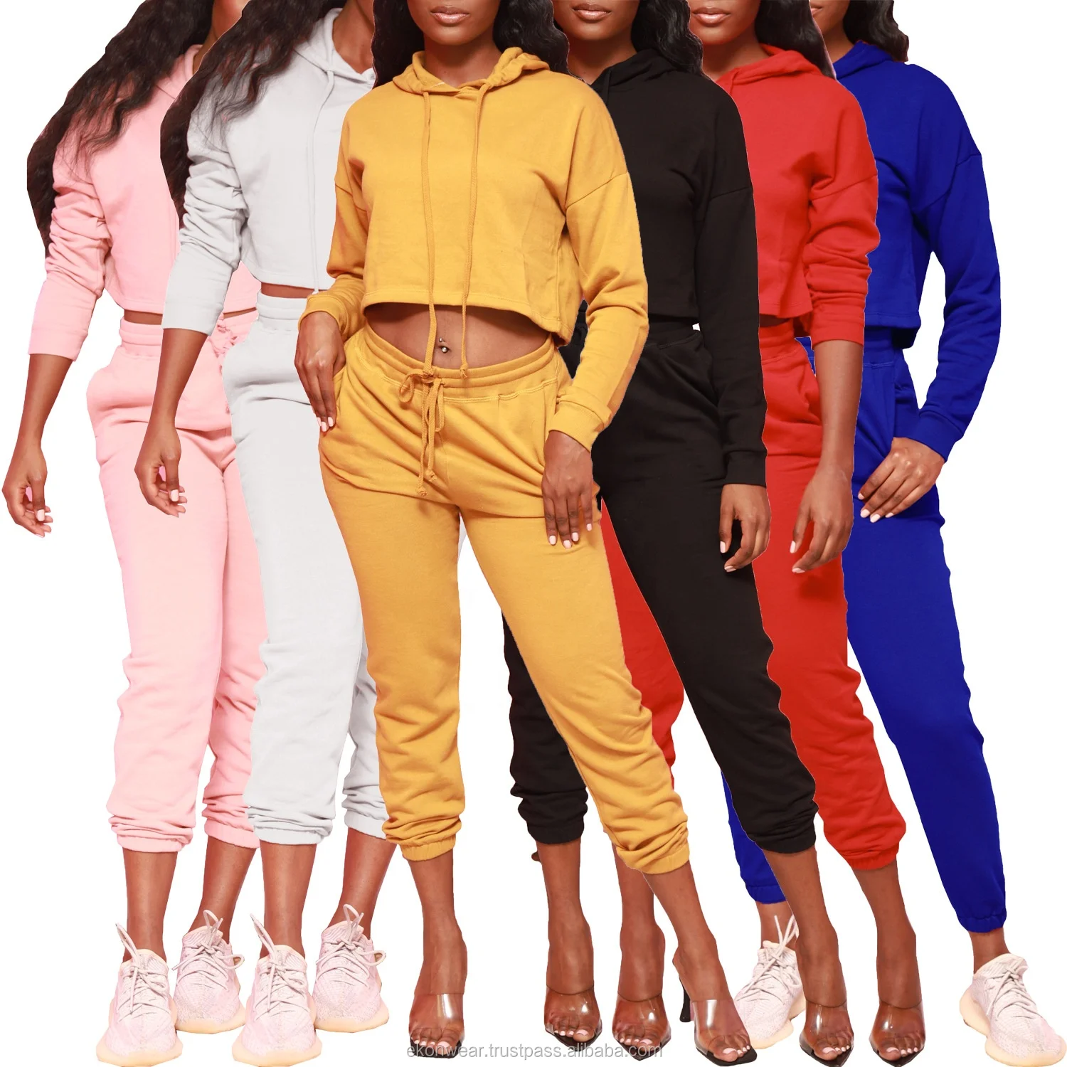 High quality Women Tracksuit 2020 hoodie Latest Style & Custom Logo Tracksuit  Set.