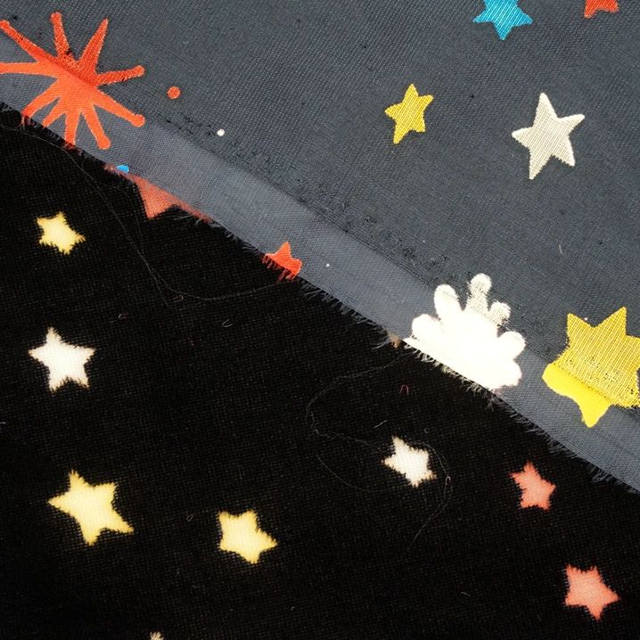 Высококлассная сеть, популярная Золотая бронзовая технология, бархатная ткань со звездами для платья