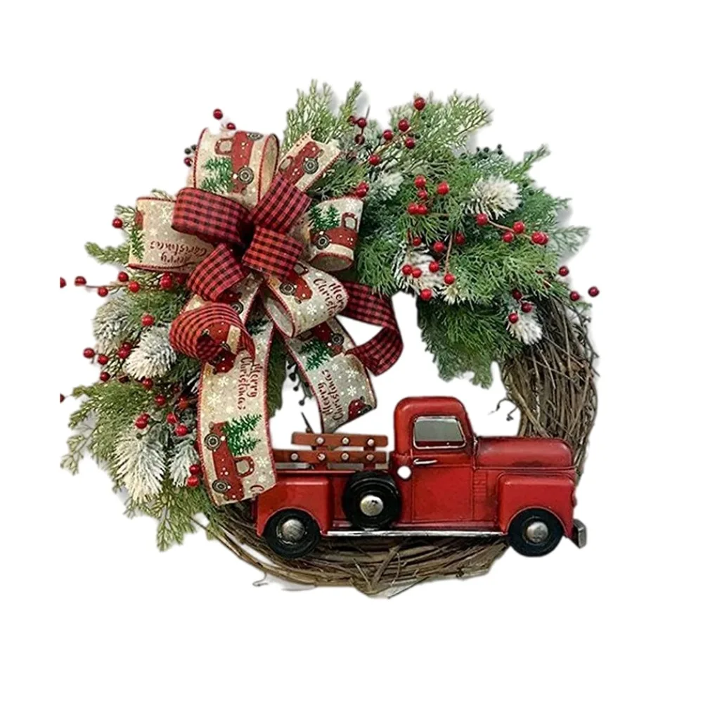 RED TRUCK CHRISTMAS WREATH