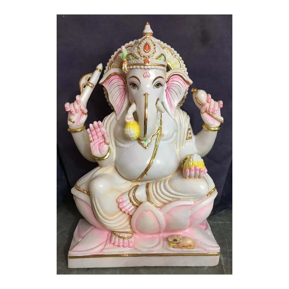 No.1 Best Quality Makrana Marble Lord Ganesha Sculpture - Buy ...