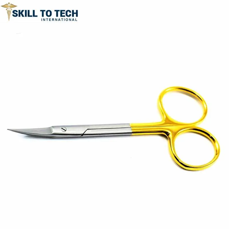3 Iris Scissors 3.5" Curved - Sharp/Sharp - Surgical, Dental, Veterinary Instruments (Set Of 3)