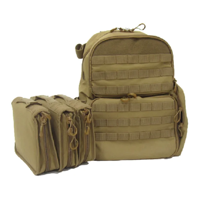 range backpack with pistol cases