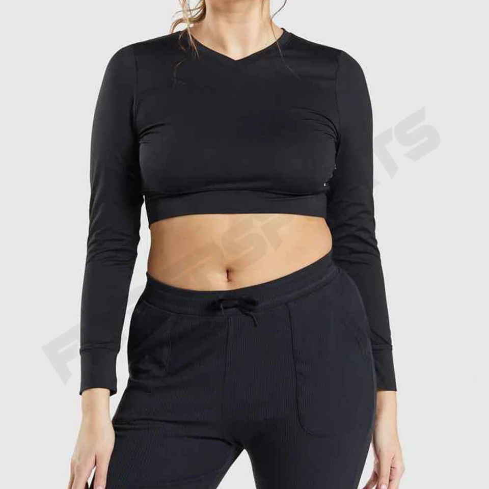 Top Corto De Manga Larga Para Mujer,Camisetas Básicas Sexys,Tops Cortos De  Invierno - Buy Manga Larga Tops Cultivo Superior T Camisas Sexy Mujeres,Cultivos  Top Mujeres Fitness Deporte Top Fitness Mujer Top Fitness