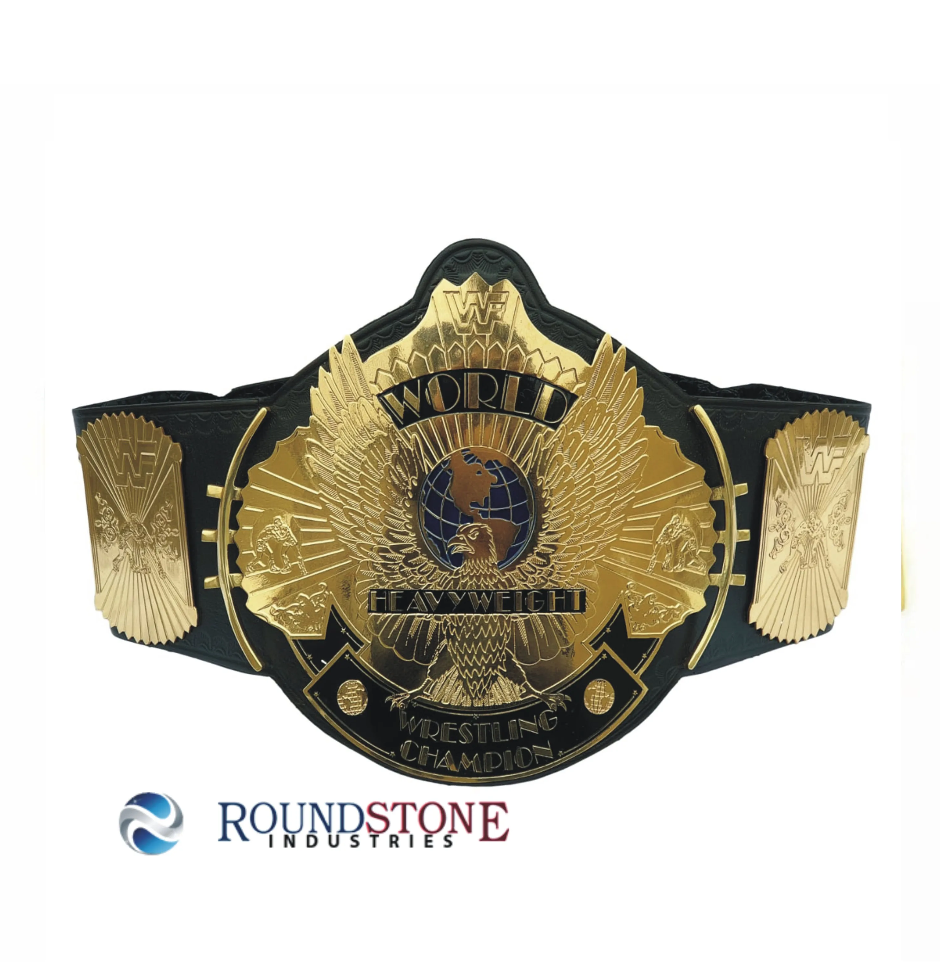 WWF/ WWE Winged Eagle Heavyweight Championship Title Replica Leather ...