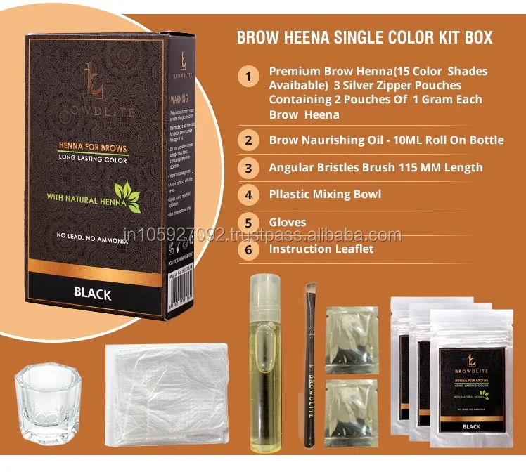 Private Label Brow Tint Professional Eyebrow Henna At Best Prices Buy Leading Seller Henna