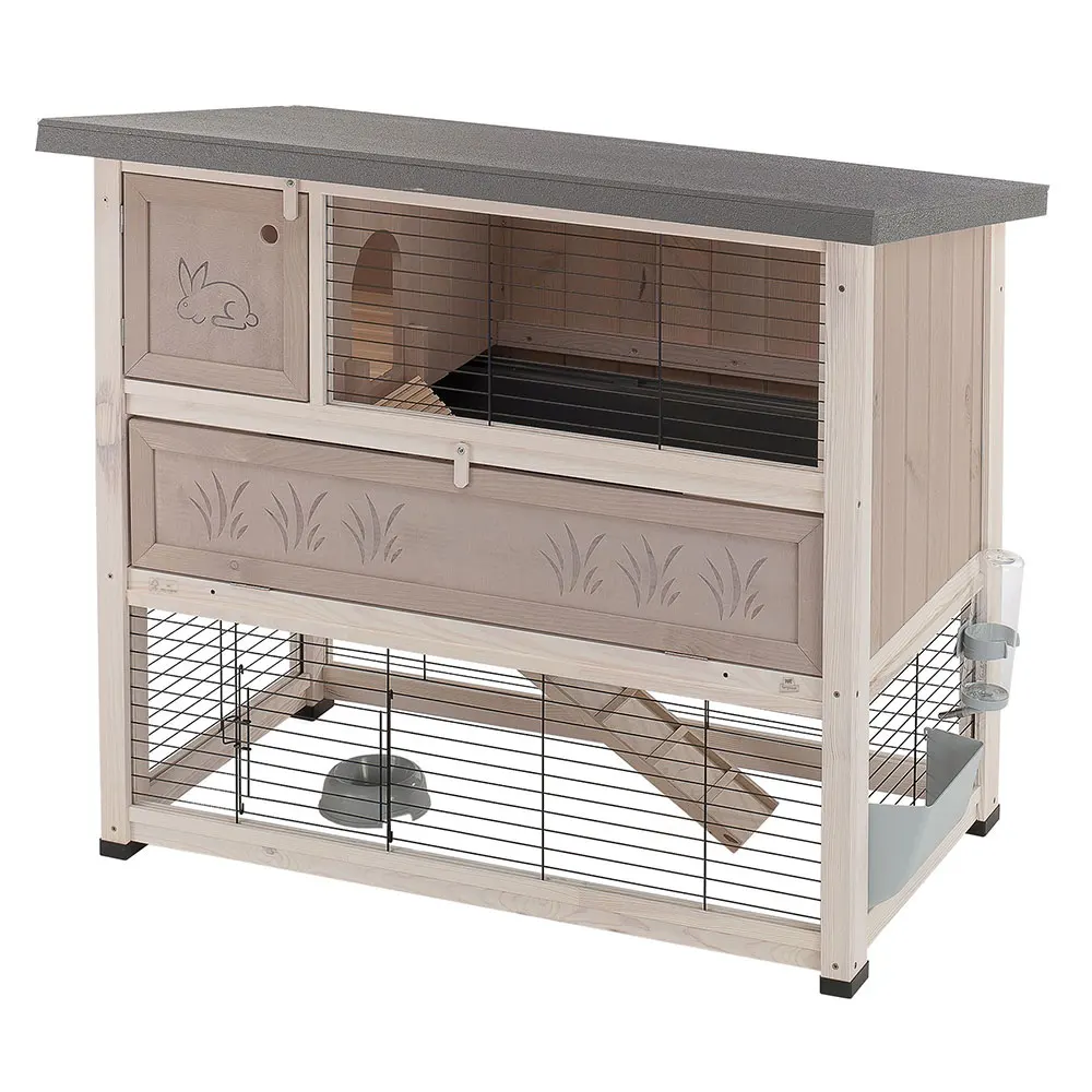 Twostorey Rabbit Cage Ranch 120 In Fsc Wood,For Outdoor,With Accessories And Rabbit House Buy