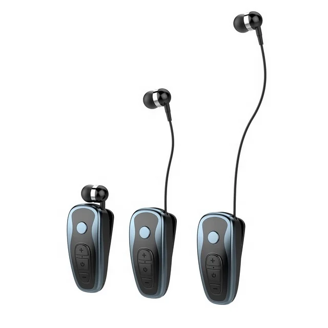 Fone de ouvido esportivo sem fio q7, headset com clipes de gola intra-auricular e sem fio, para drivers