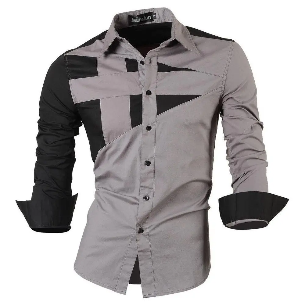 long sleeve black dress shirt mens