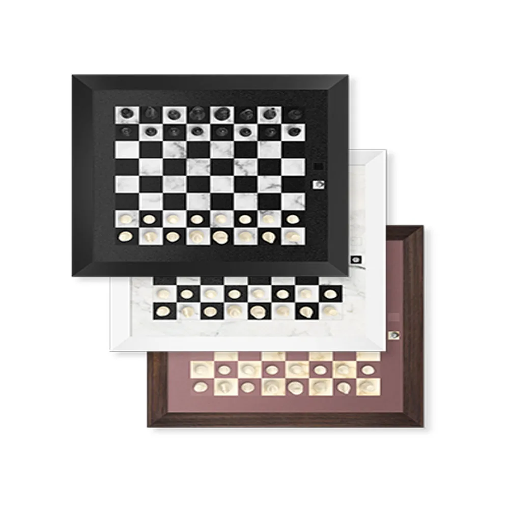 Winding hills designs magnetic chess game set black 18 x 18 magnetic