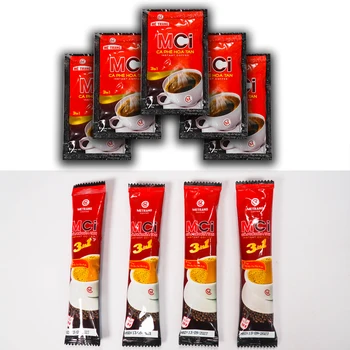 Bulk Caffeinated HACCP HALAL Certification OEM Instant coffee 3in1 With 16g/sachet x 50 sachets/ bag From Vietnam