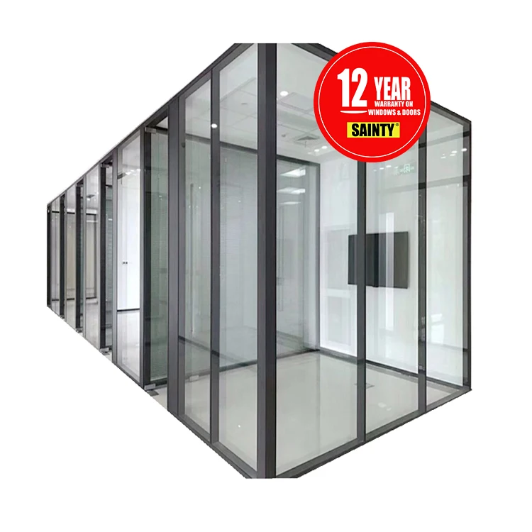 Aluminium Frame Wall Glass Partition Soundproof Glass Office Partition  Based Client' S Design - Buy Soundproof Glass Partition,Aluminum Partition, Aluminium Frame Wall Glass Partition Product on 