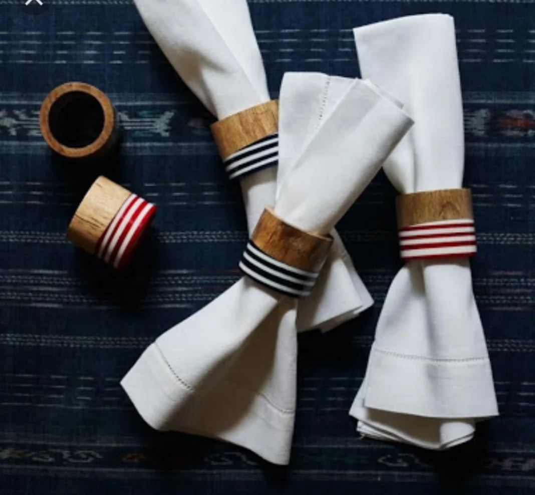 Высококачественное деревянное кольцо для салфеток, декоративное кольцо для салфеток