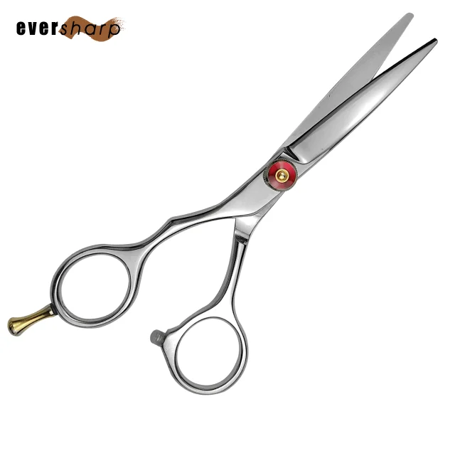 5.5 Inch Lefthanded Barber Hair Scissors Offset Handle Straight Blade
