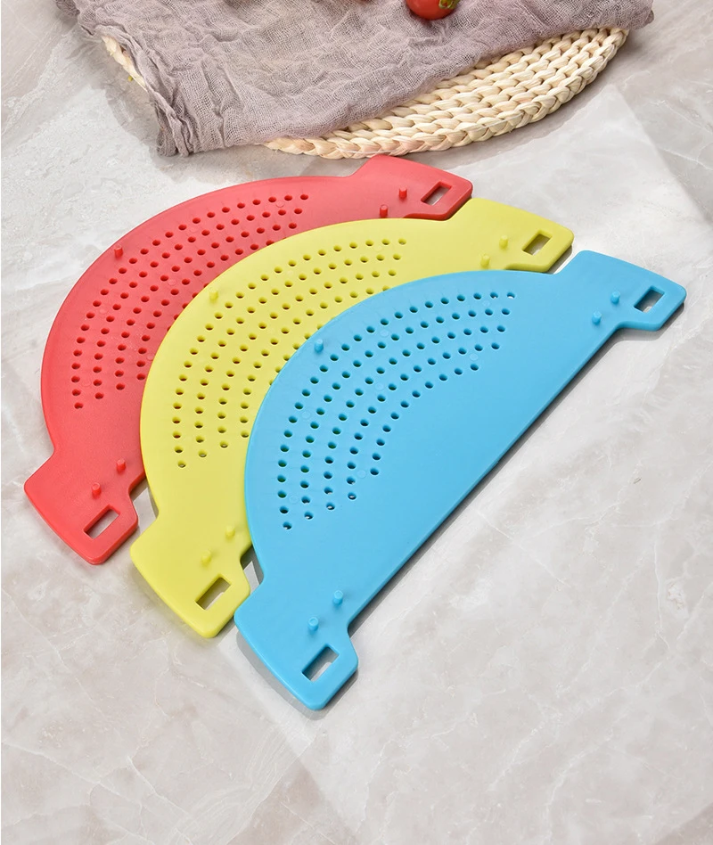 Lmk042 Silicone Baffle Water Filter Leak Proof Pot Edge Strainer Water