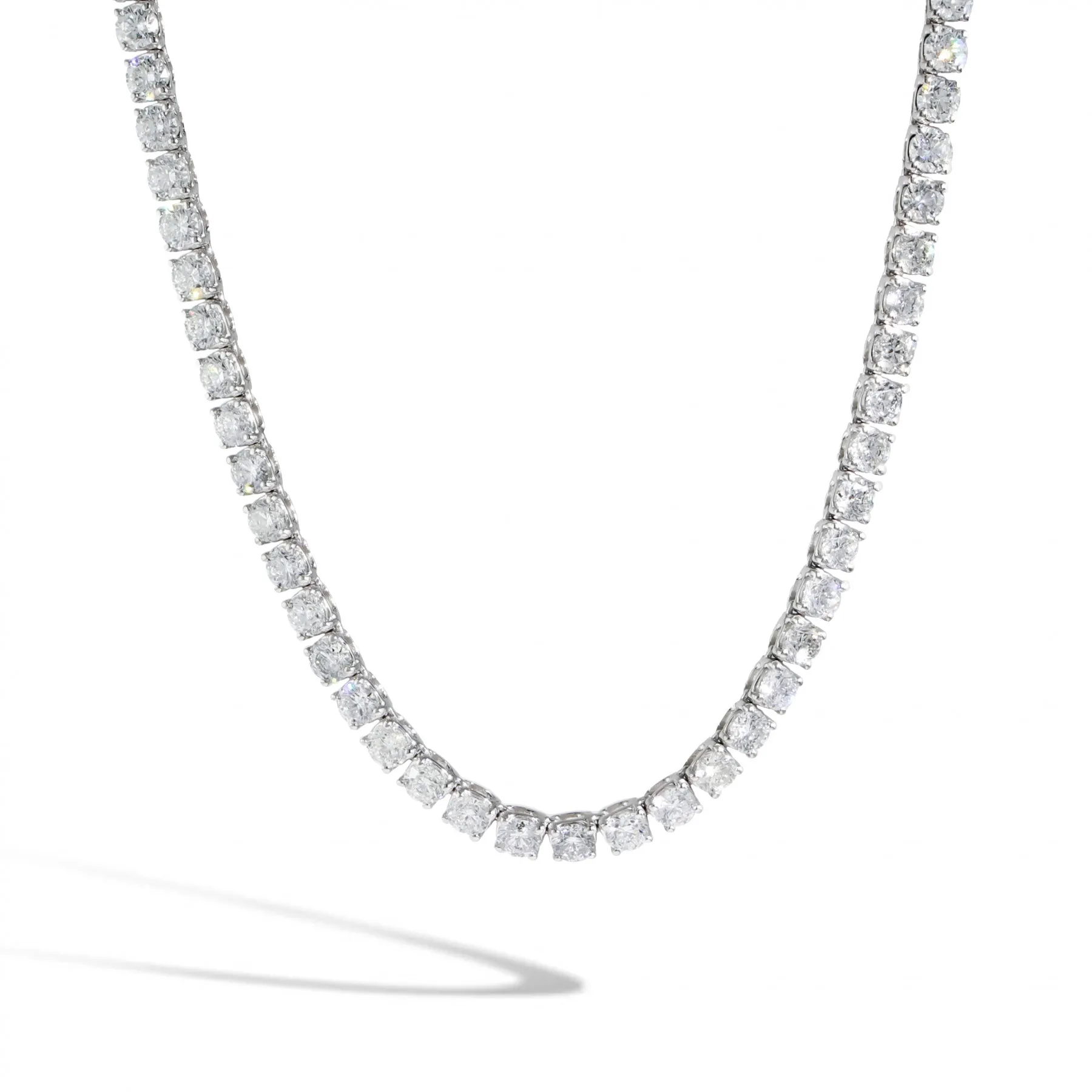 Clarity Fg Color Tennis Necklace Chain 
