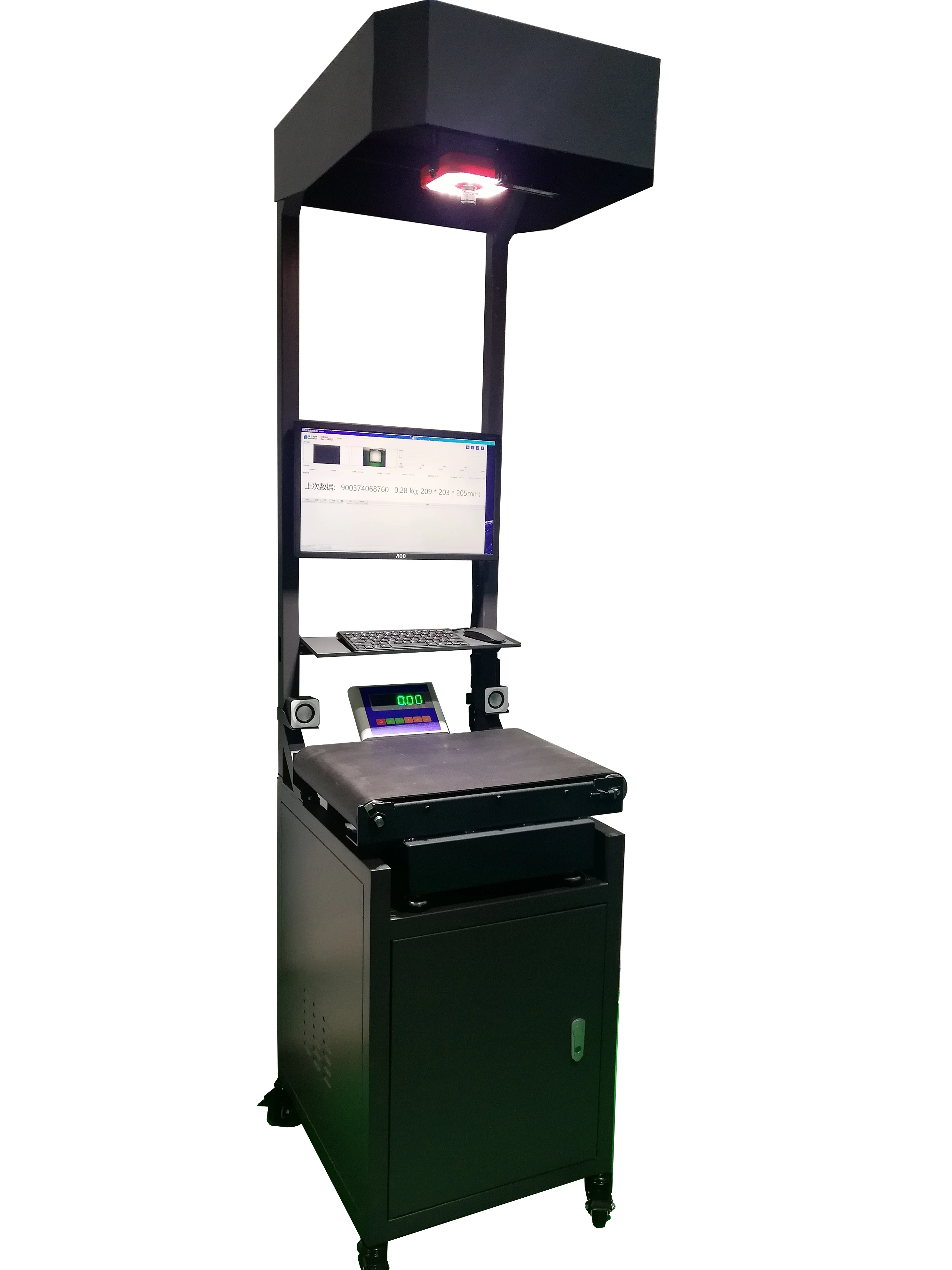 Auto DWS Parcel Cargo Track Transit Scanning Dimension Volume Weight Measuring for Logistic