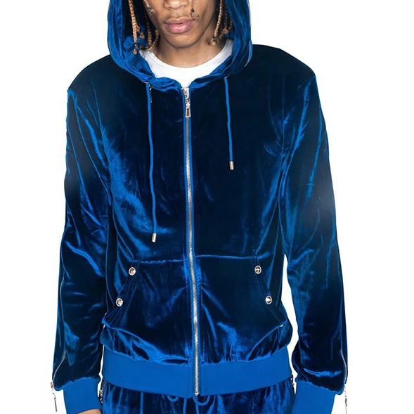 el velvet blue tracksuit