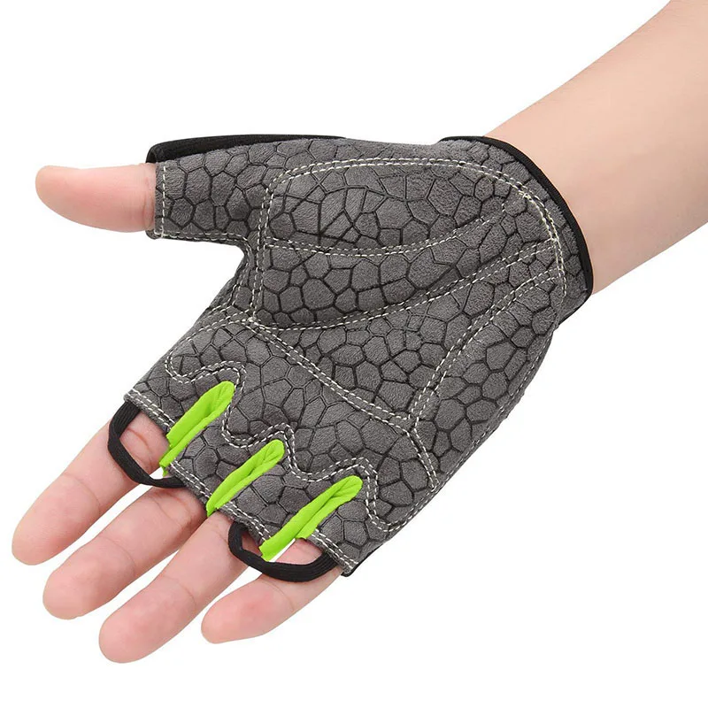 Велосипедные перчатки с противоскользящей амортизирующей подушкой, дышащие велосипедные перчатки с открытыми пальцами