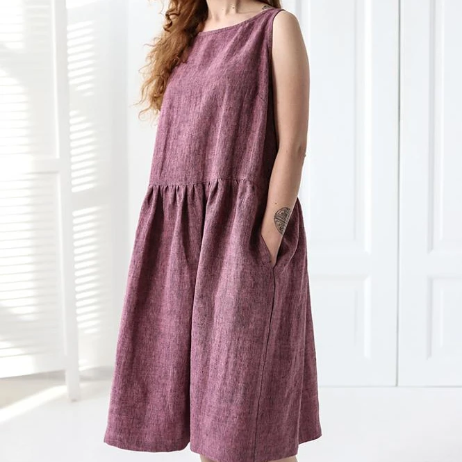 swing dress knee length