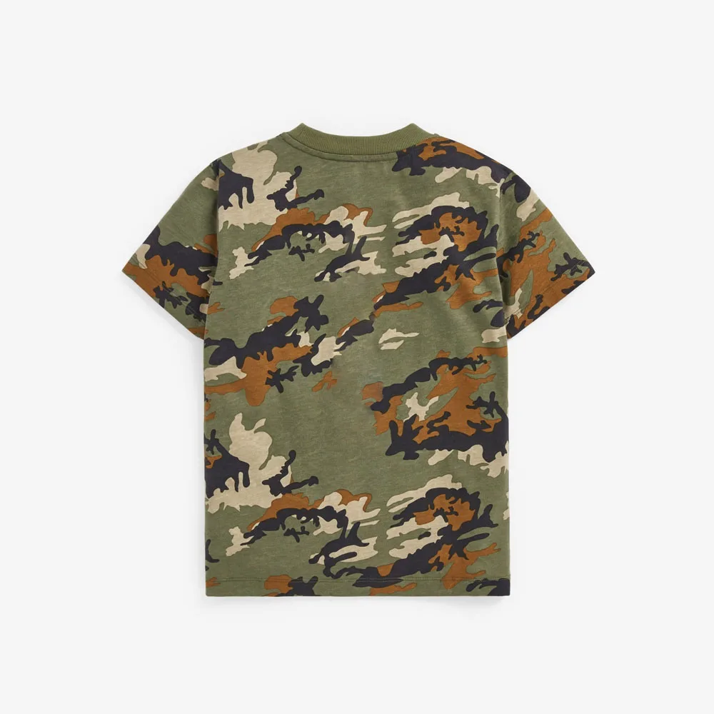 HUGO - Relaxed-fit T-shirt in cotton with camouflage print