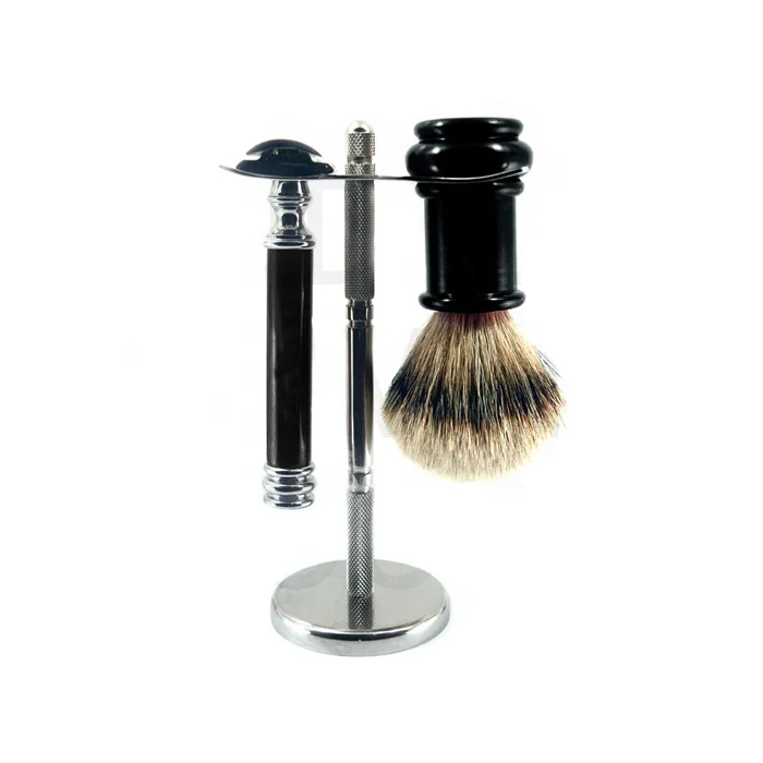 Double Edge Screw Head Personal Shaving Set Safety Razor Badger Hair ...