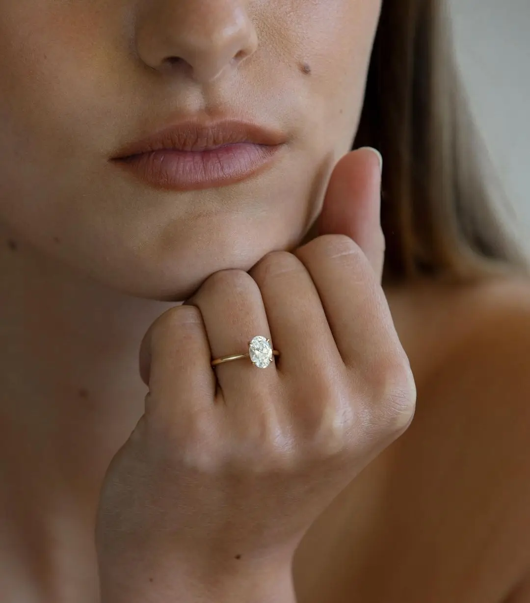 Elegant Moissanite Wedding Ring Set In 14k Gold For Parties_voghion.com