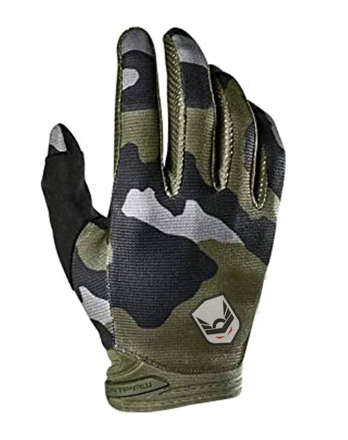 camo dirt bike gloves