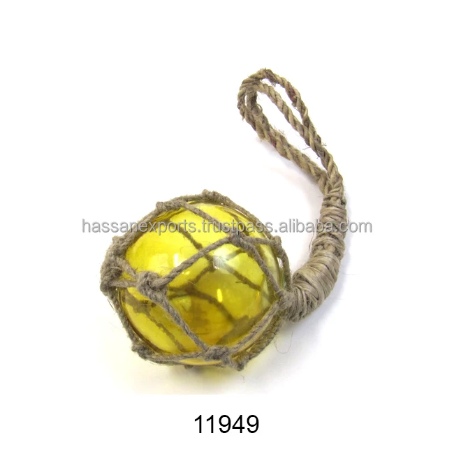 Nautical Glass Green Color Fishing Float With High Quality Shiny Glass