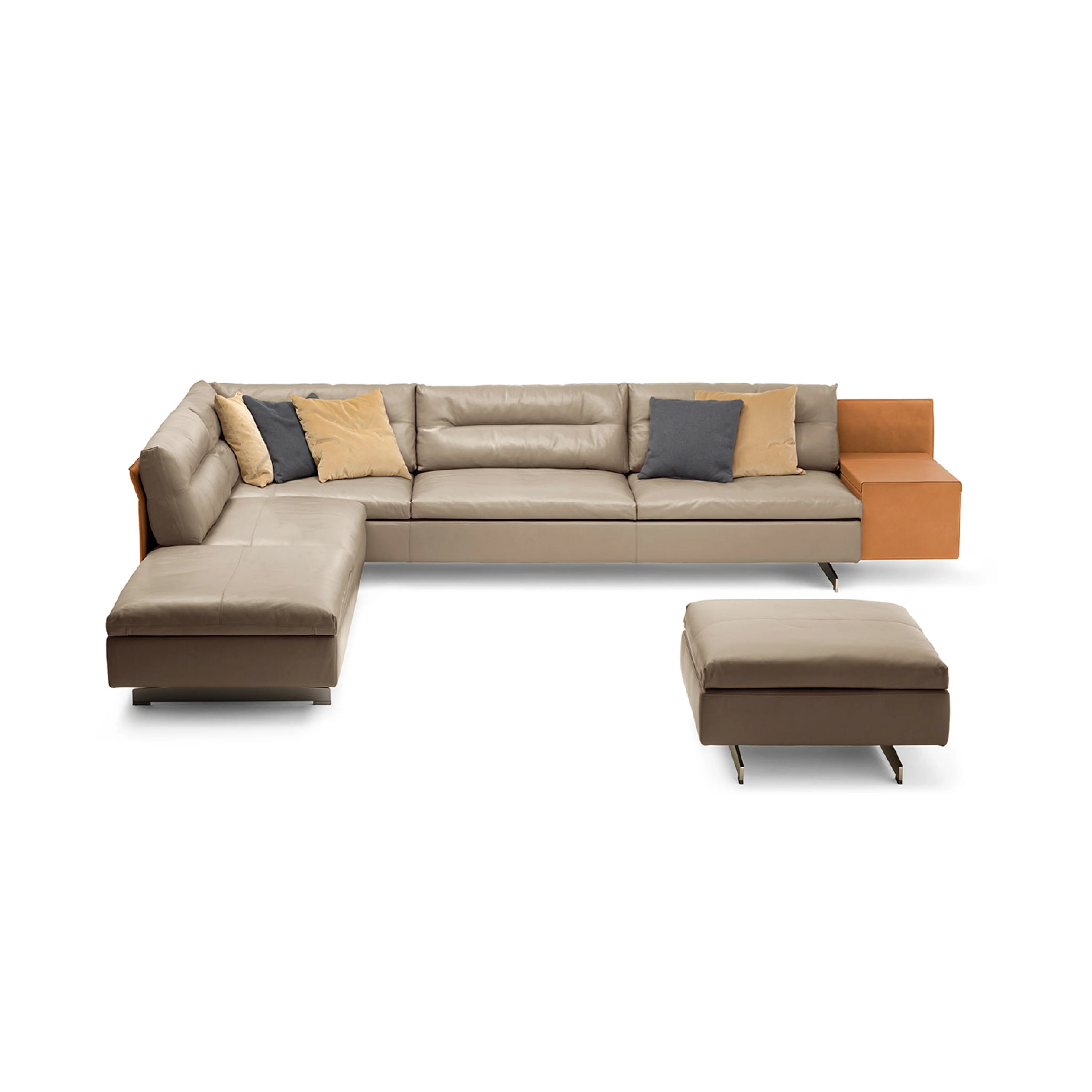 Modern Luxury Italian Style Sectional Genuine Leather Sofa - Buy ...