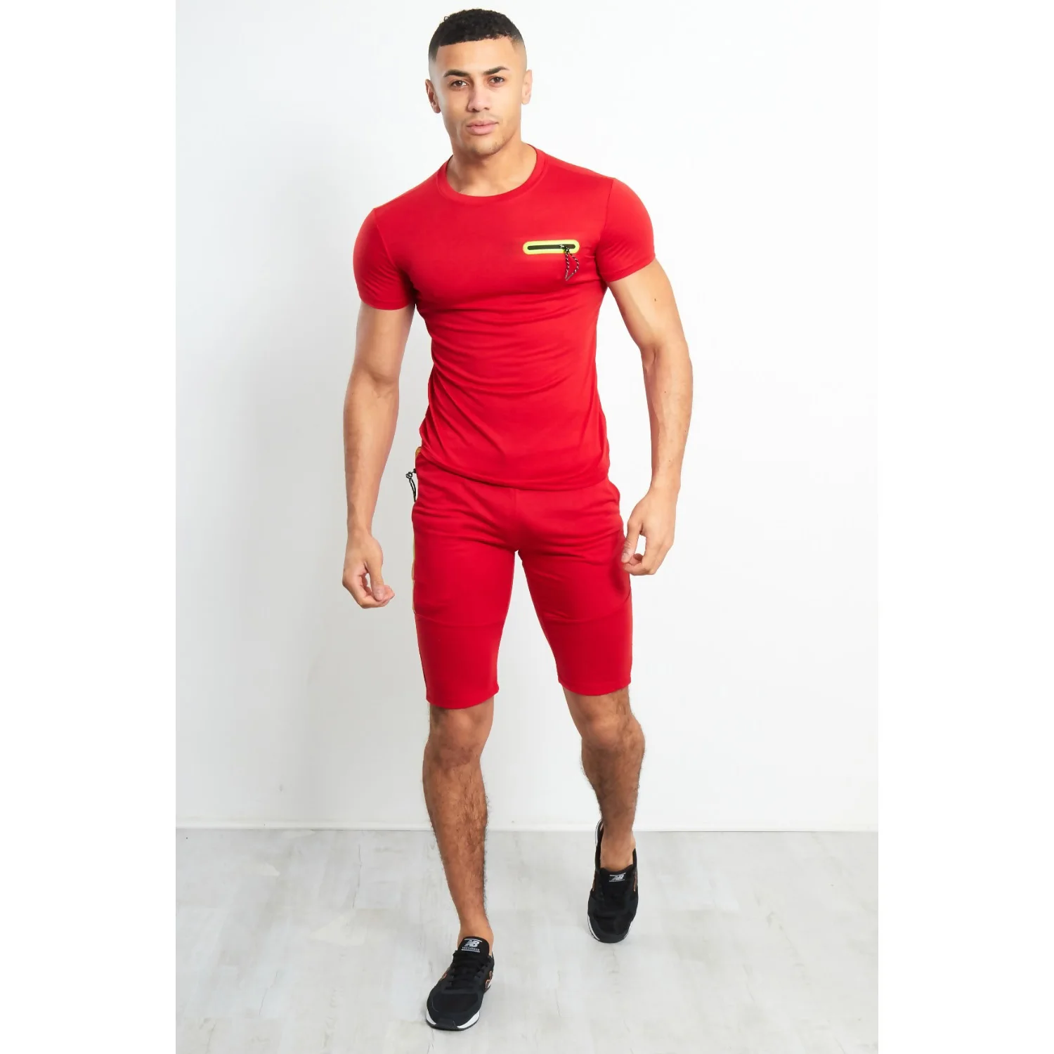 Two Piece Outfits for Men 2021 Sportswear Summer Short Sleeve T-Shirt and Shorts Sets Mens Sport Outdoor Tracksuit