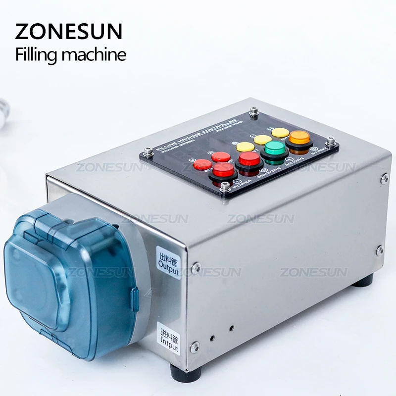 ZONESUN ZS-DTPP100C Automatic Small Round Bottle Glass Vial Essential Oil Perfume Eye Drops Liquid Filling Machine With Conveyor - Image 2