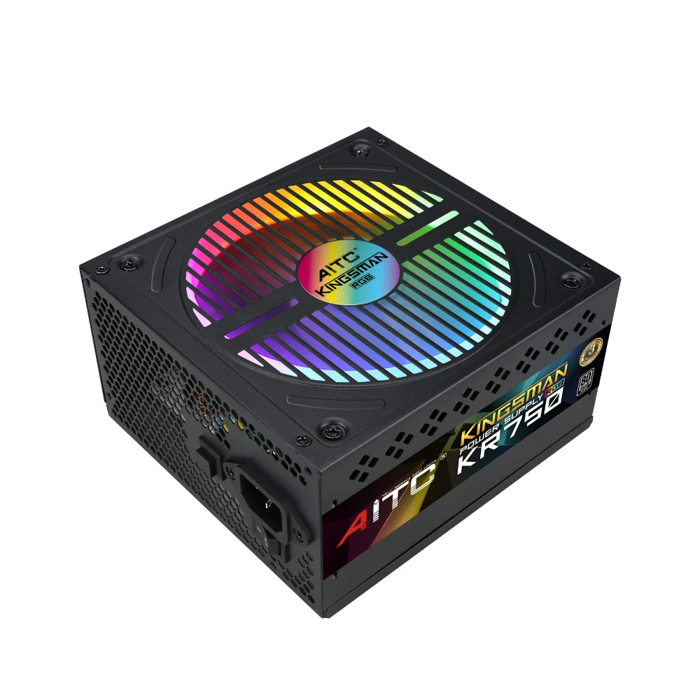 Полностью модульный блок питания RGB ATX 750 Вт 80 PLUS серебристый APFC