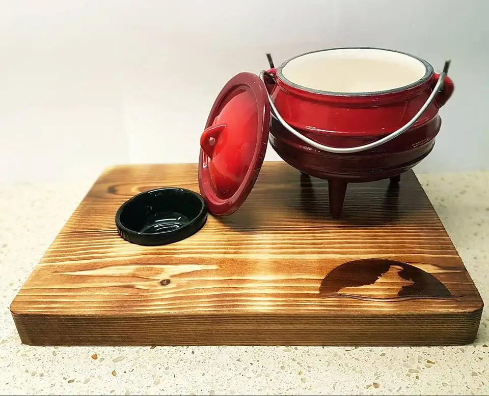 Cast iron Cauldron Potjie pot  Size 1/4 Sage Smudge Ritual Altar pot 