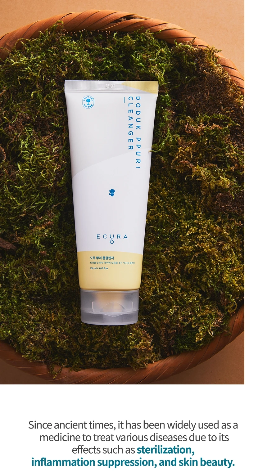 Wholesale Ecura Doduk Ppuri Facial Skin Cleanser Ph5.5 Slightly Acidic