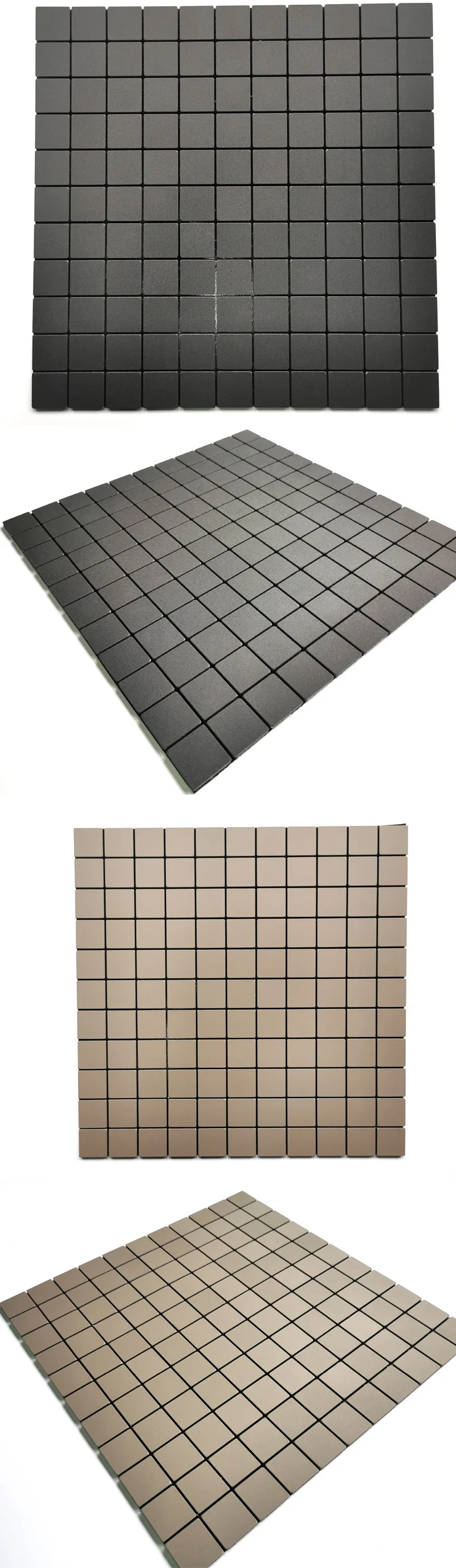 easy to install self adhesive aluminum waterproof pvc backsplash mosaic wall tiles