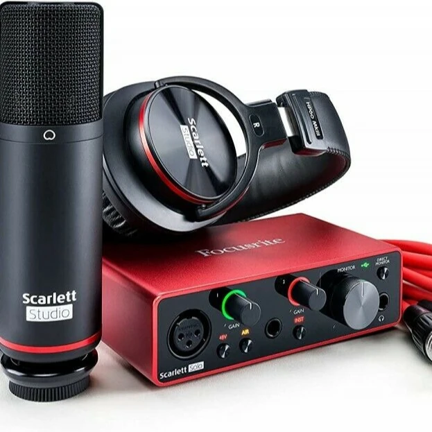 New For Authentic Professional Live Sound Card Focusrites Scarlett Solo ...