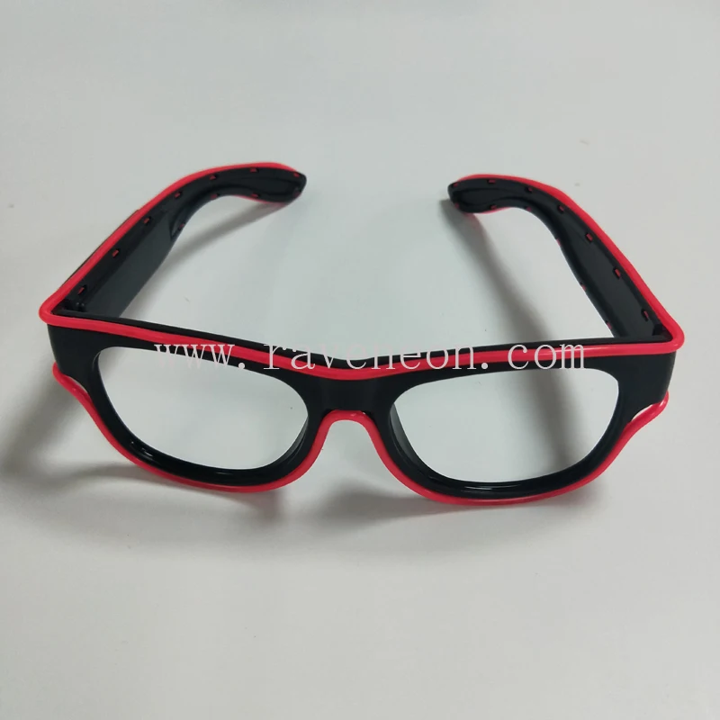 Лидер продаж подсветкой зарядка от USB черная рамка с 7 видов цветов Новинка партия El провода очки для EDM