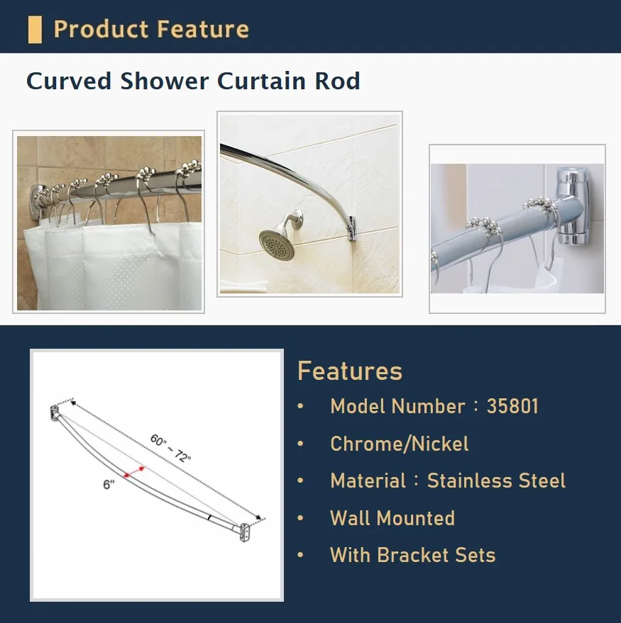 Customization Screw Mount Curtains Rod Shower Poles Bars Buy