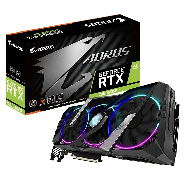 Gigabyte Aorus Nvidia Geforce Rtx 2060 Super 8g Used Graphics Card With 8gb  Gddr6 Memory Interface Vga - Buy Aorus Rtx 2060 Super 8g,Gigabyte Rtx 2060  Super 8g,Nvidia Rtx 2060 Super 8g Product on
