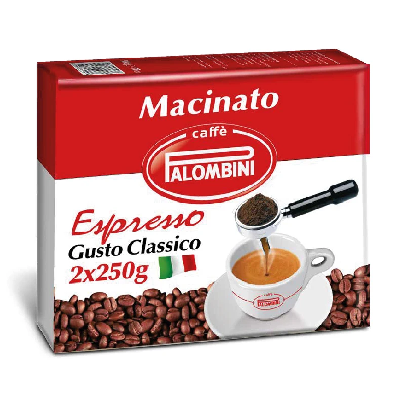 Finest Rank – Palombini Italian Espresso Ground Coffee BiPack 2x250gr for ship