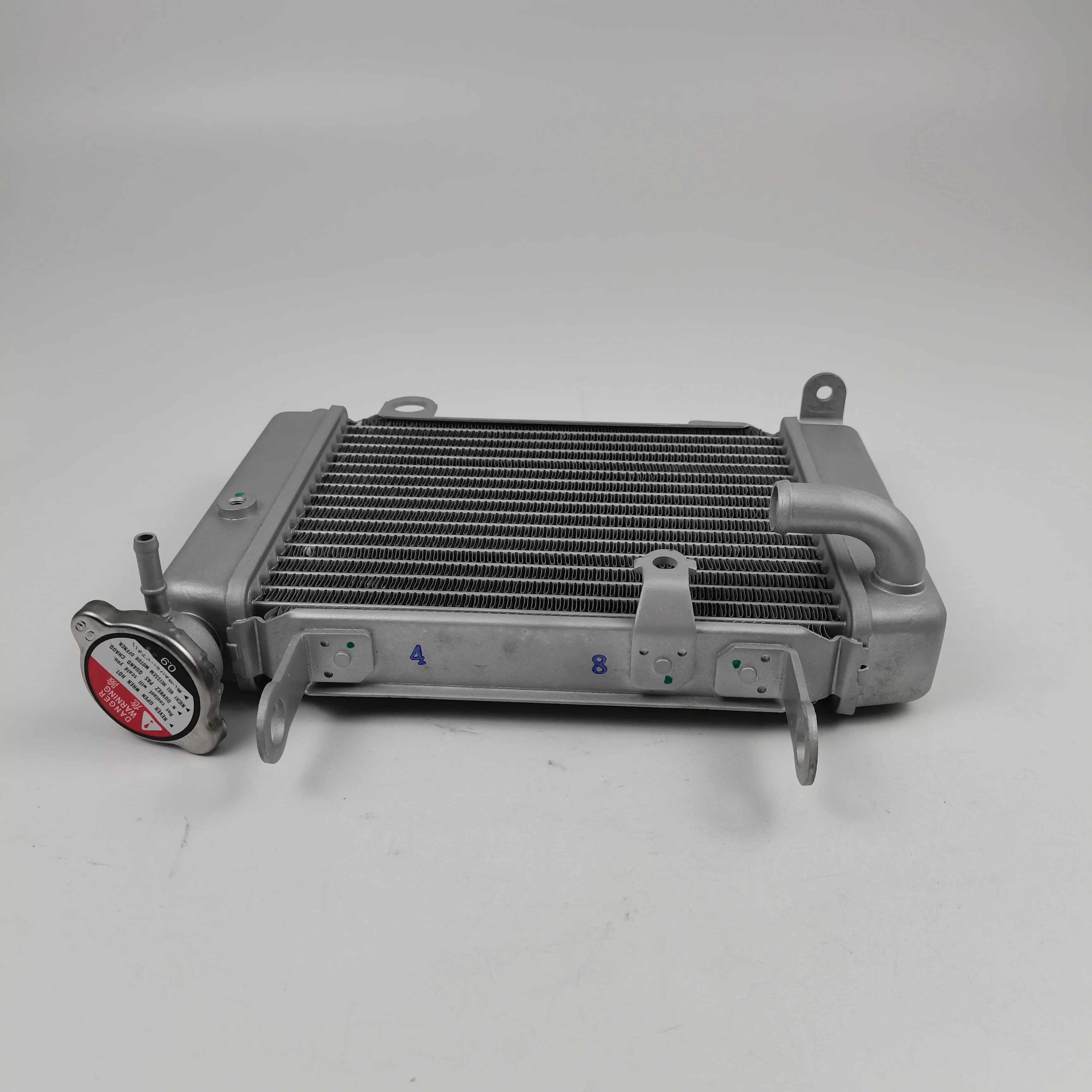 MPW Aluminum Radiator For Honda CBR 125 R (2004-2019) – Silver, Direct Fit