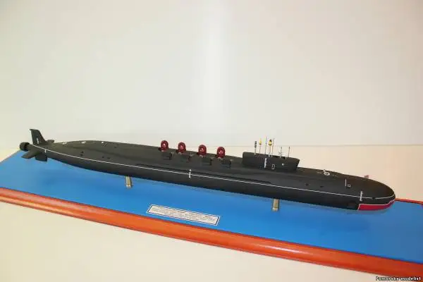 Деревянная модель, модель корабля № 955 «Borey», масштаб 1: 400, модель подводной лодки для украшения офиса, рабочей комнаты, дома