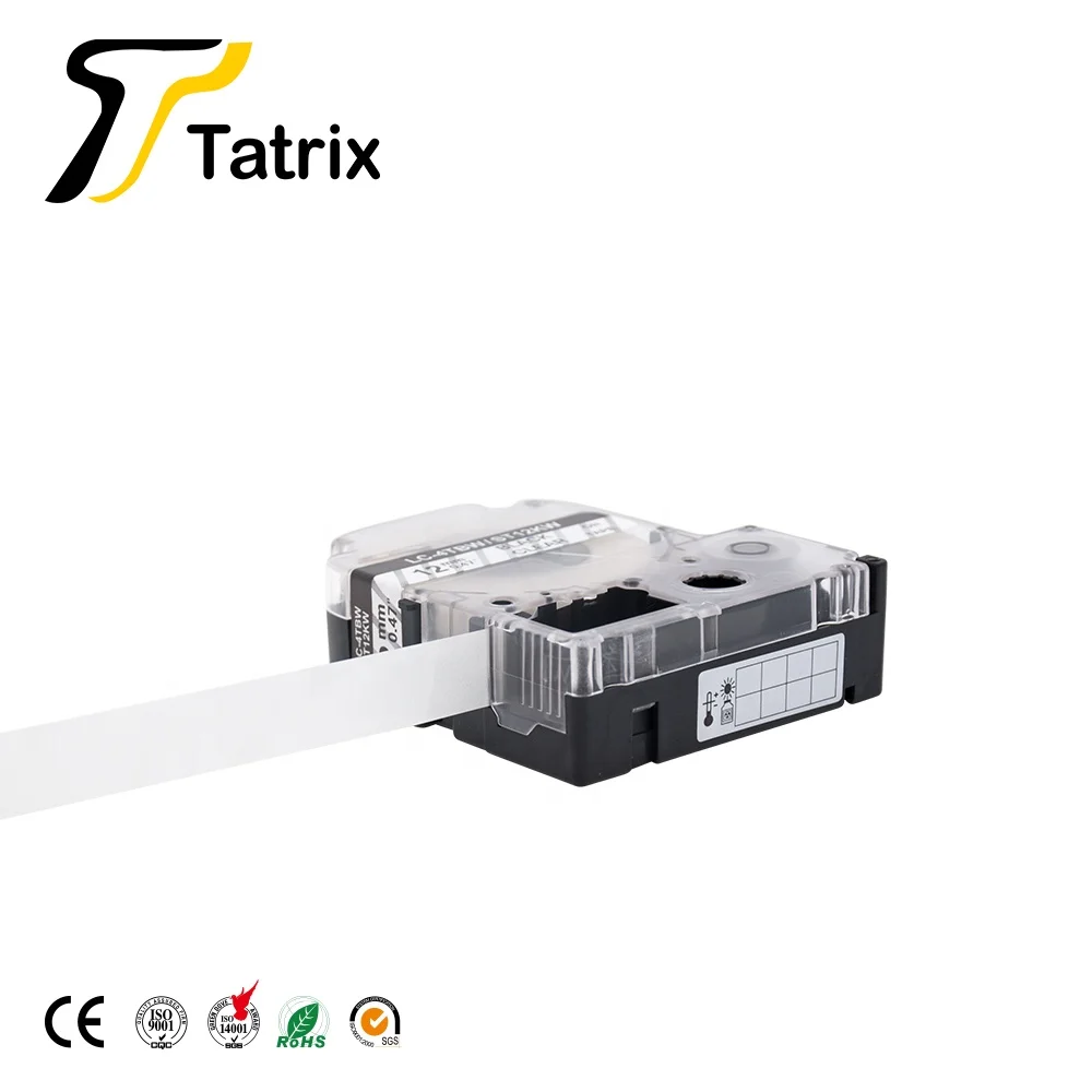 Tatrix RTS SS12KW LC-4WBW LC4WBN 12 мм черный на белом фоне совместимый картридж ленты ярлыка для Epson для KING Джим принтер этикеток клейкая лента