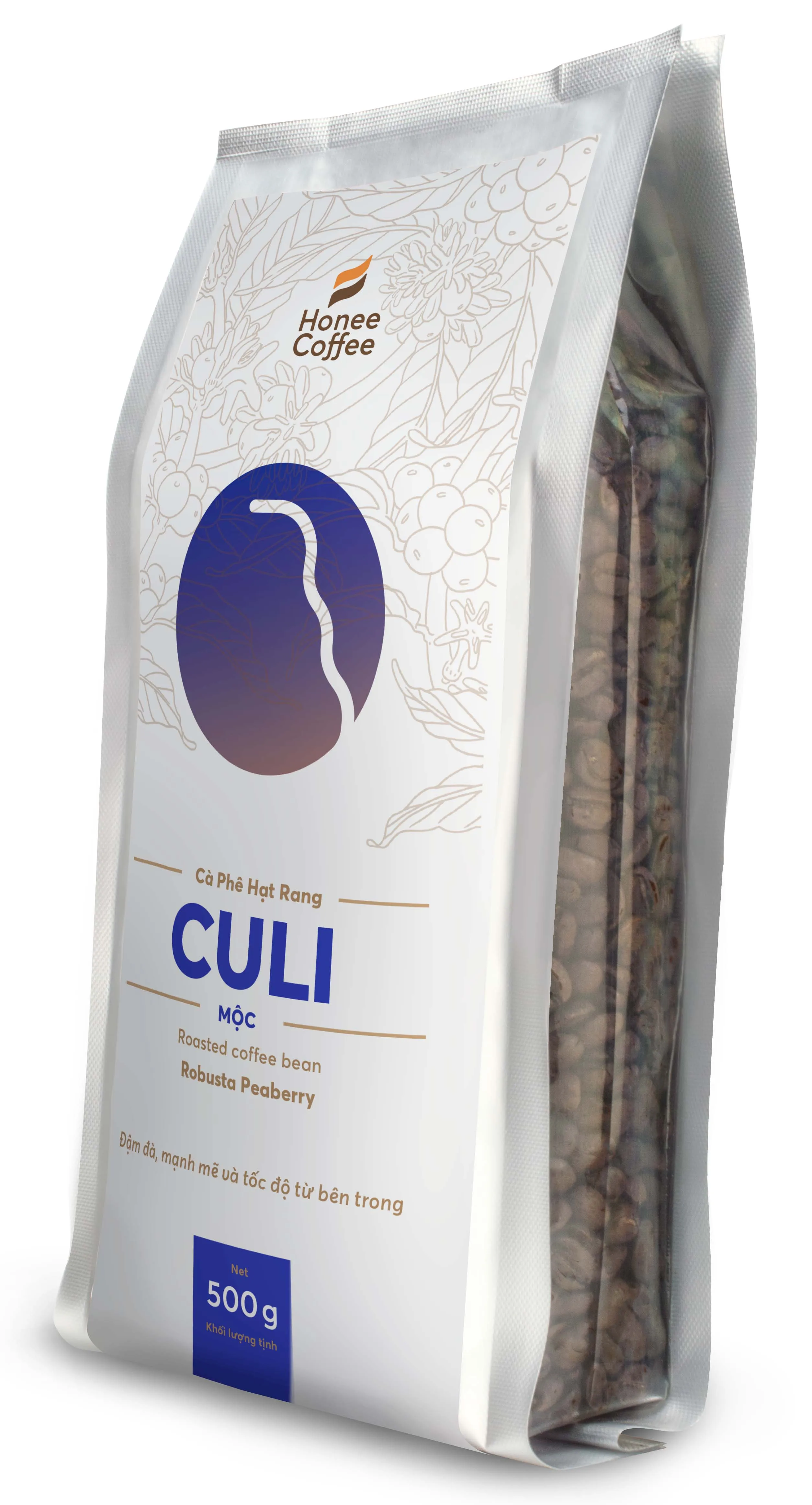 
 Жареные кофейные зерна peaberry Honee  