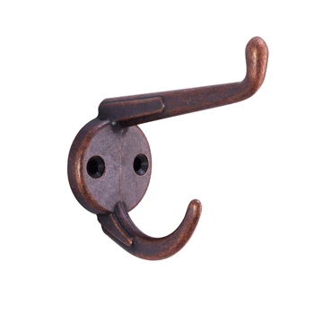 Heavy Duty round base Robe Coat Hook Towel Clothes Hooks Wall Mount Utility Up and Down Hooks