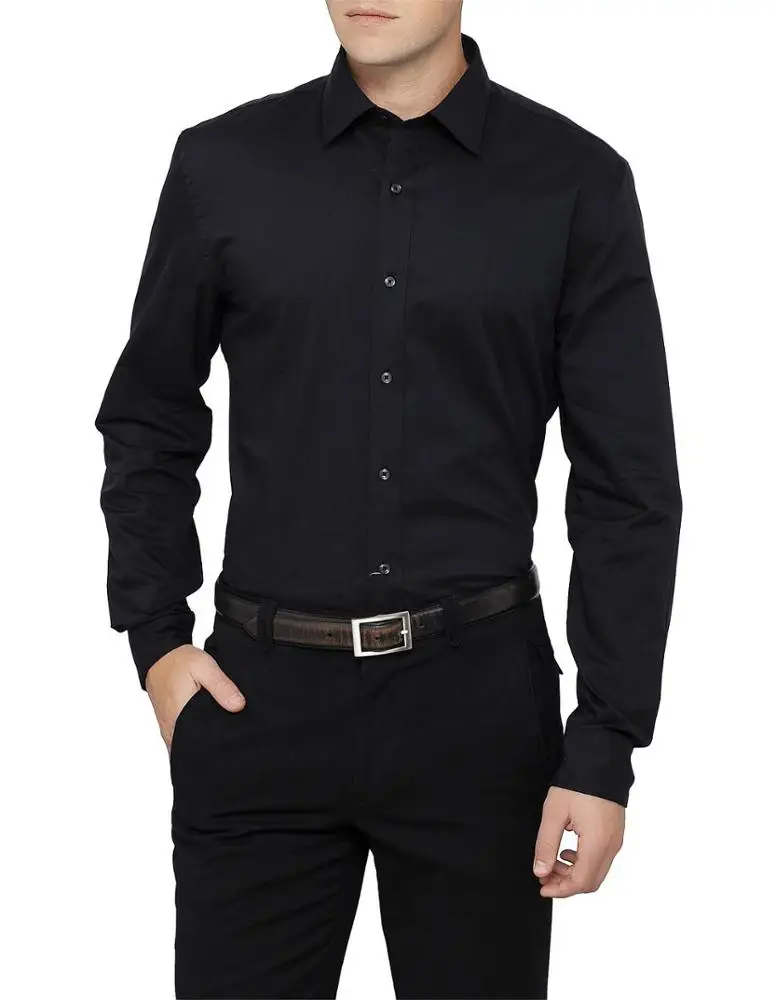 plain black shirt mens