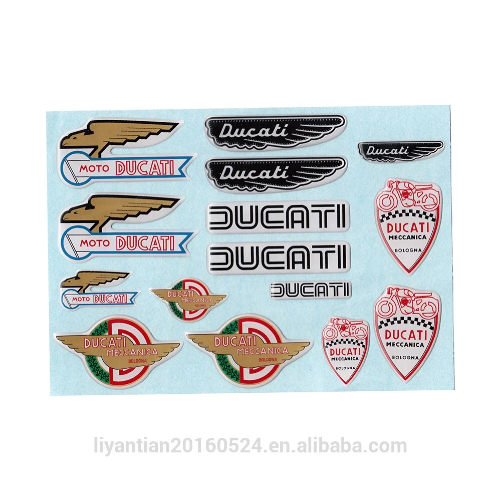 Custom Perfect Die Cutting Branded Motorcycle Body Decorative logo Sticker Decal