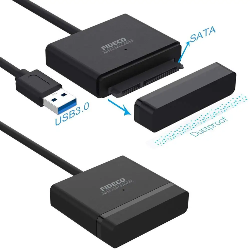 Cavo Dati Da SATA To USB Adattatore Da USB 3.0 A Disco Rigido SATA,Compatibile Con Dischi Rigidi Esterni E Interni Adattatori SSD/HDD Da 2,5 3,5 Pollici Supporto Per Sistemi Operativi Windows, Mac - Foto 10